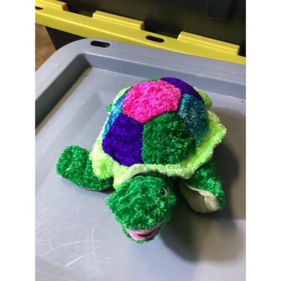 Country Club Chic Allentown Toys 13" Colorful Shell Turtle Tortoise Plush - Picture 1 of 2